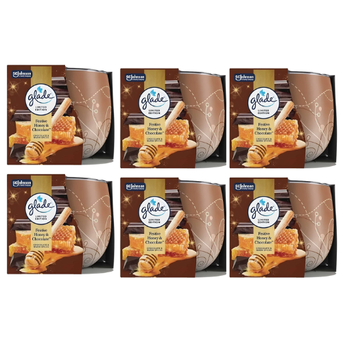 Glade Honey & Chocolate Candles 6 x 108g
